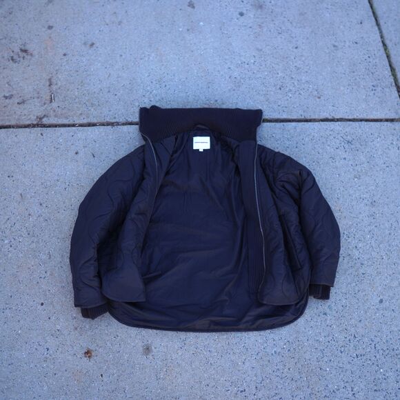 Lucky Brand Black Reversible Quilted Jacket Women’s M NWOT Full Zip Cozy Warm - Picture 14 of 15